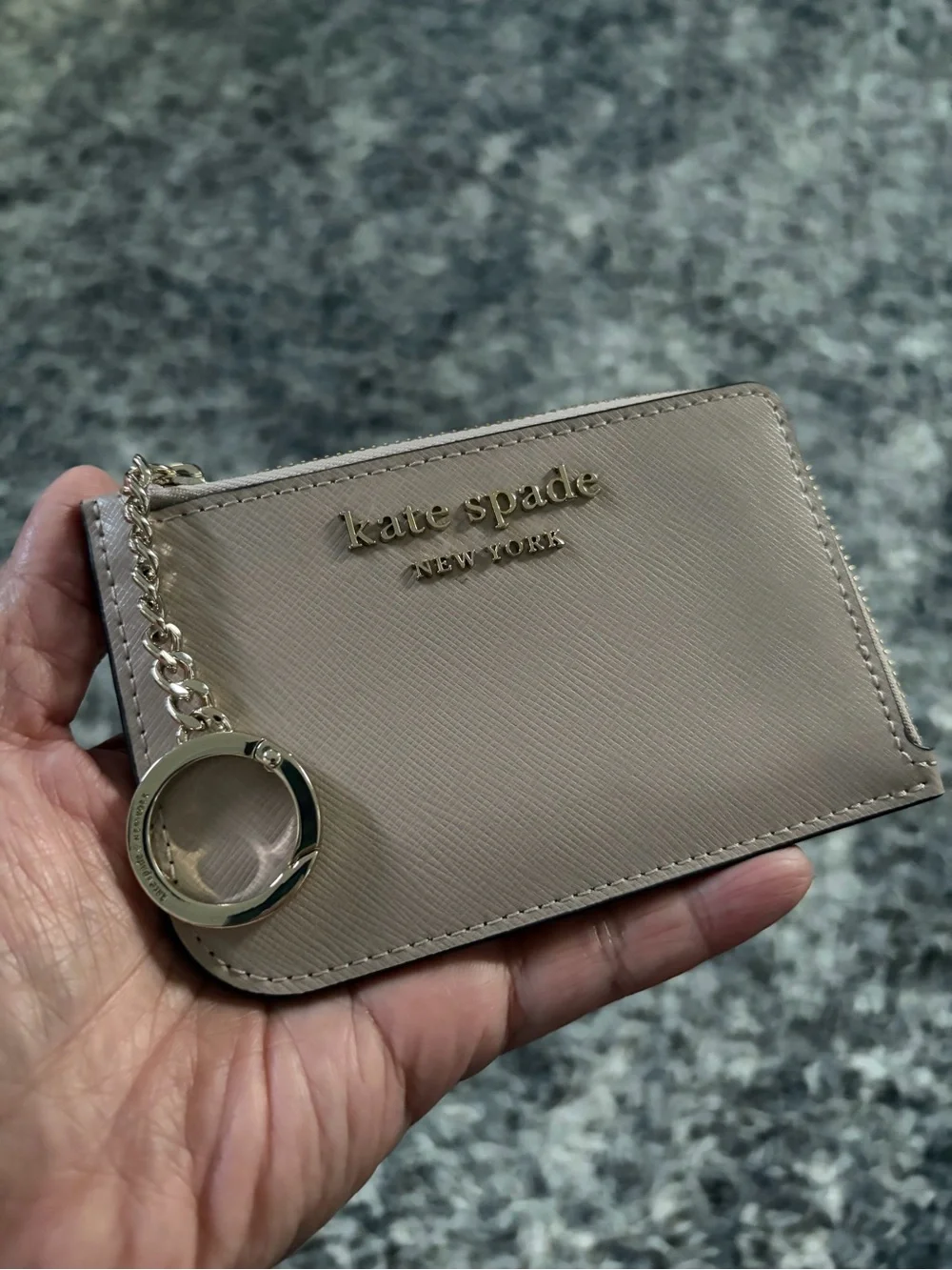 Kate Spade Cameron L Zip Leather Card Holder